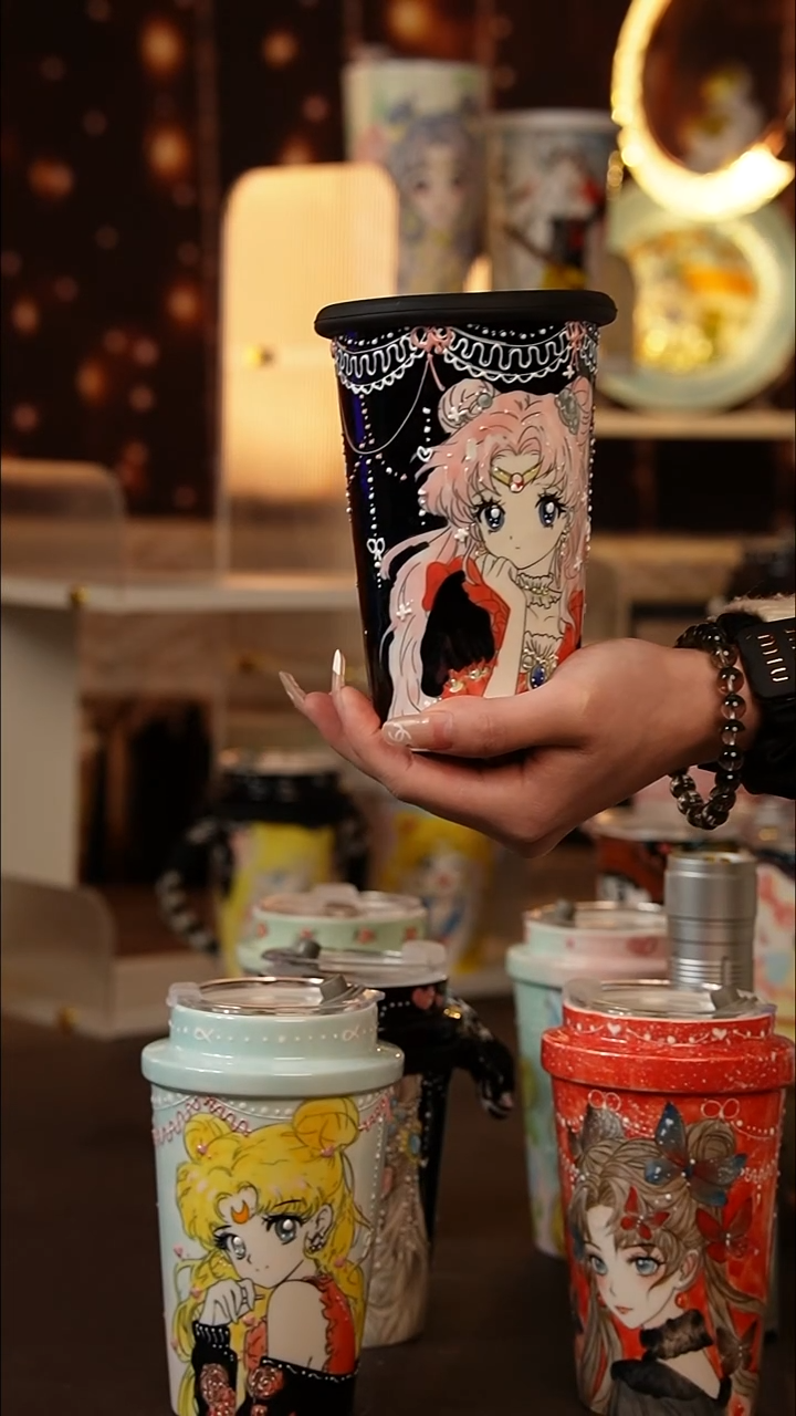 （玉泥）景德镇手工手绘文创陶瓷杯