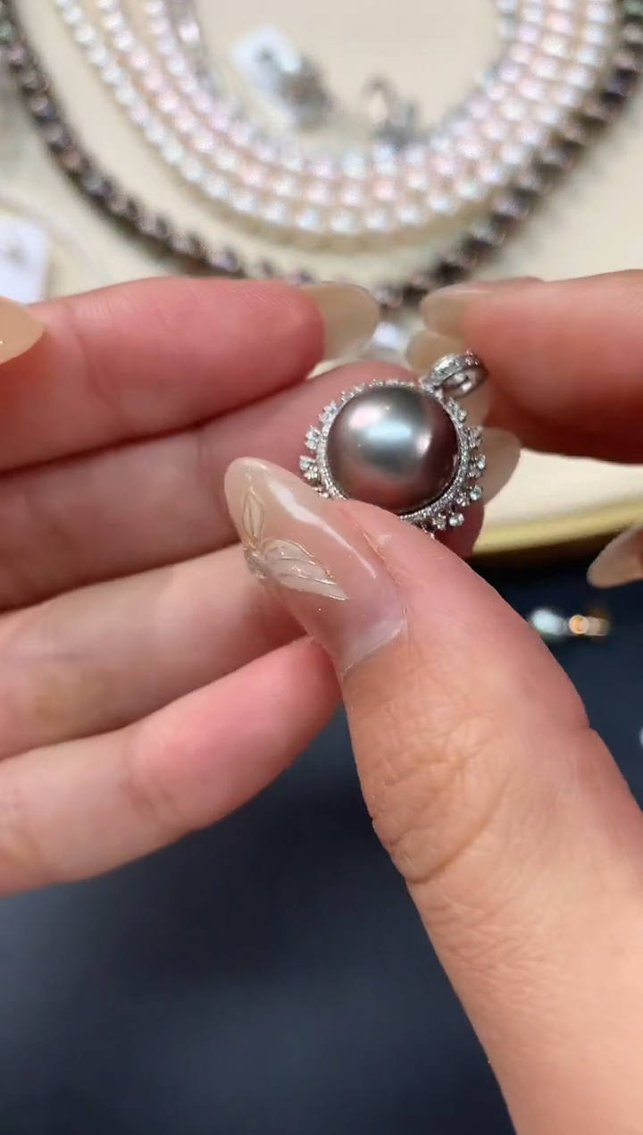 【闪购商品】海水珍珠吊坠18K金镶嵌吊坠A102|7980