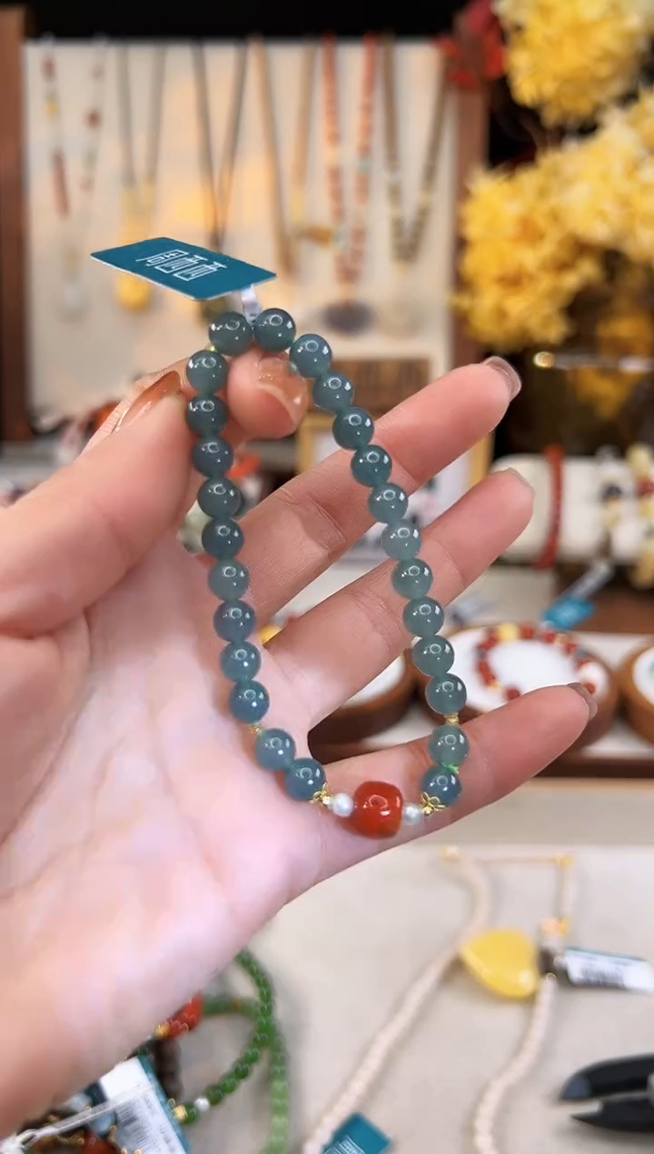 【闪购商品】翡翠手饰18K金镶嵌@@B921H014711