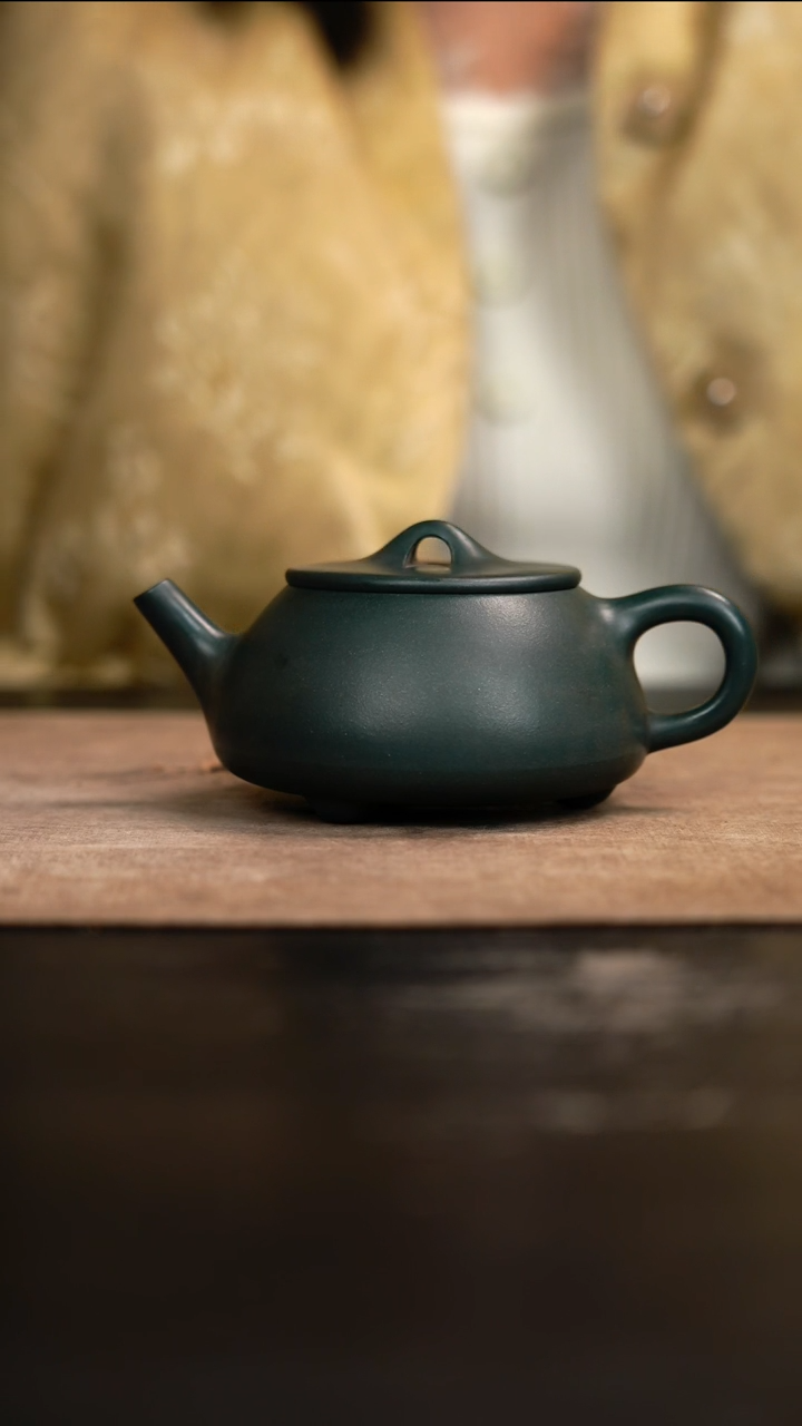 【闪购商品】紫砂茶壶平盖石瓢183cc