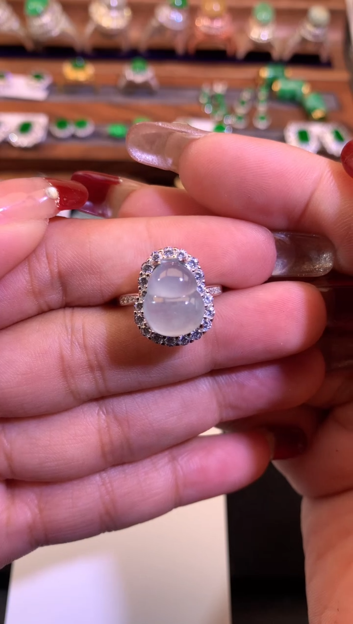 【闪购商品】翡翠戒指未镶嵌缅甸天然A货翡翠