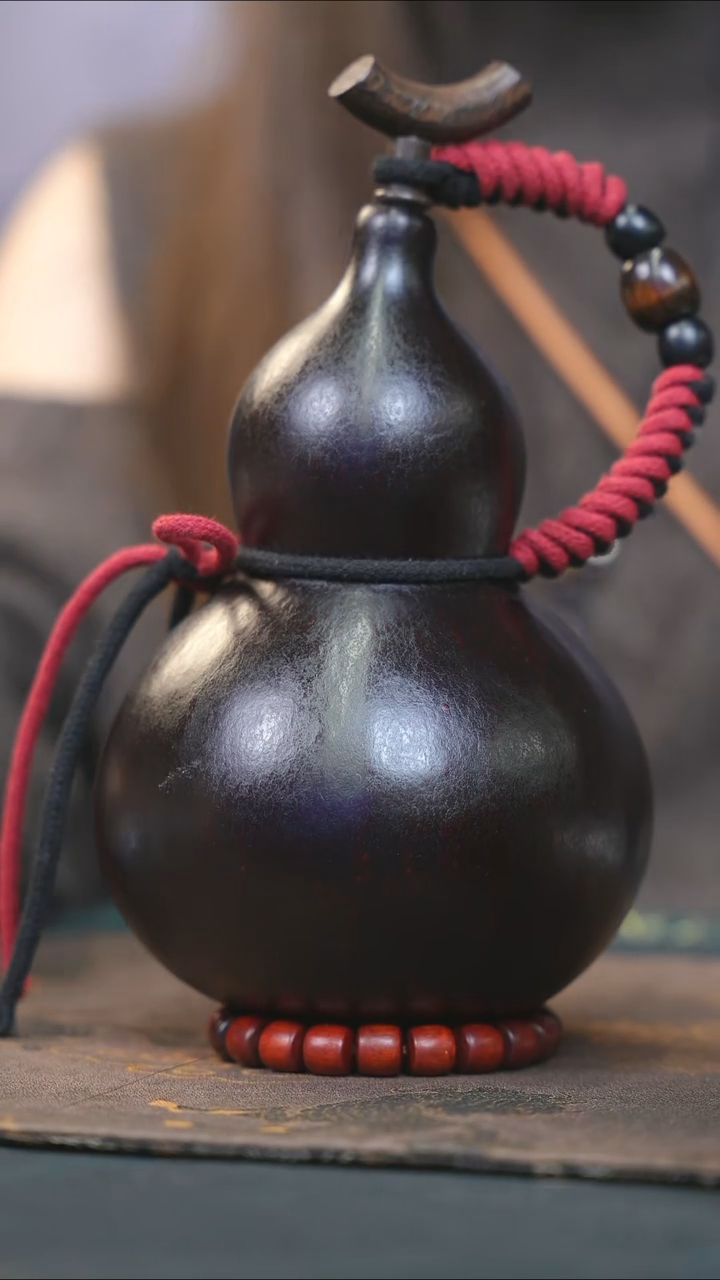 【闪购商品】WS271大漆酒葫芦不包手串及旋转底座