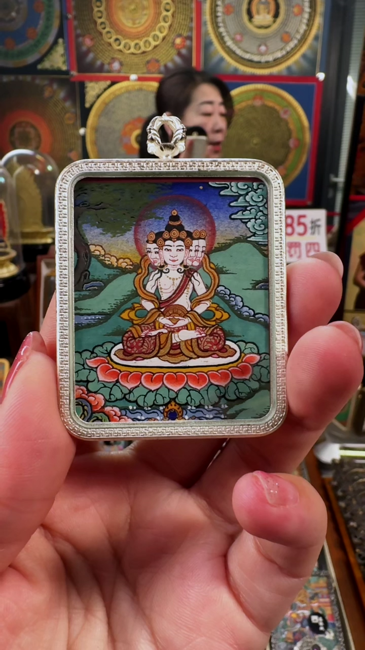 【闪购商品】吊坠壹善缘城手绘唐卡新春大促大日