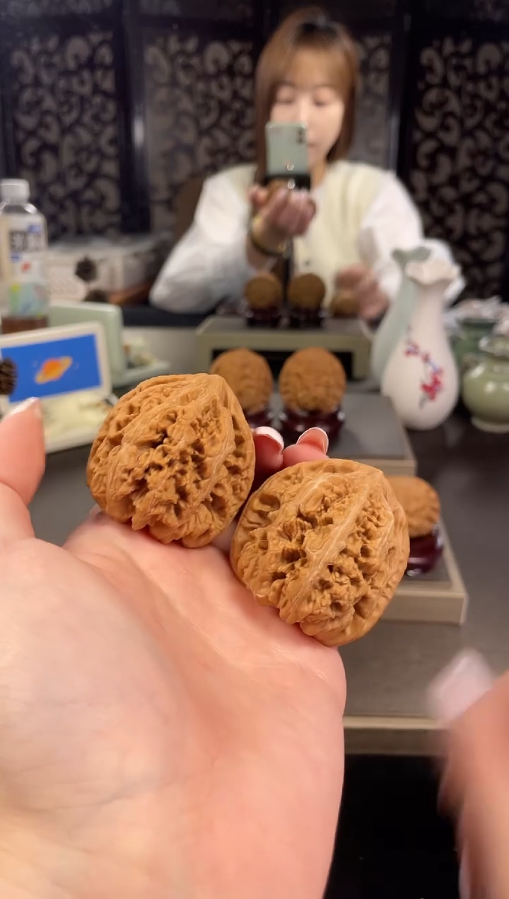 【闪购商品】文玩核桃把件大粗筋44尺-14