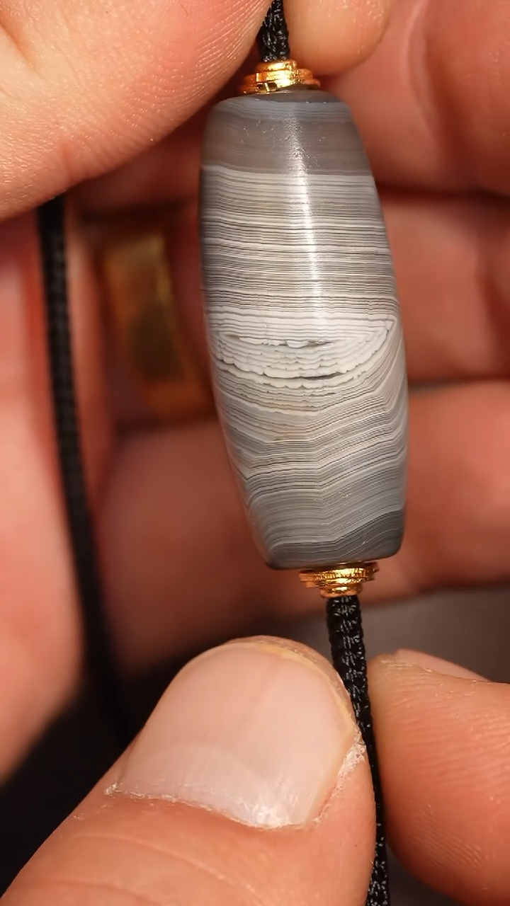 未镶嵌颈饰玛瑙/玉髓冲赛康胡子哥，DIY一230