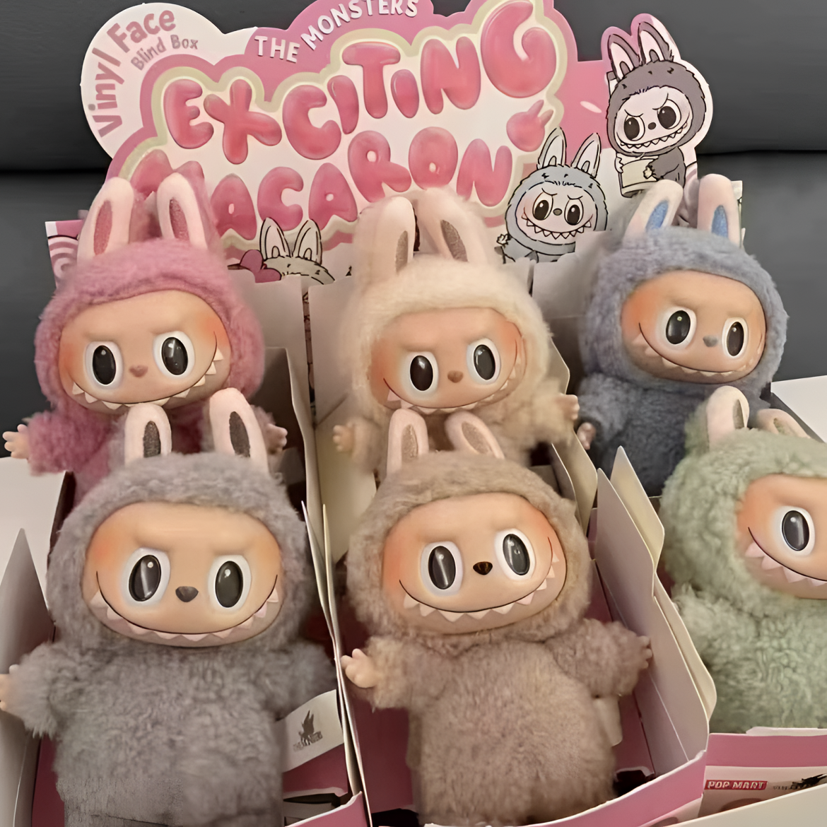 【运费险+礼盒】潮玩一代馬卡龙搪胶脸系列毛绒公仔