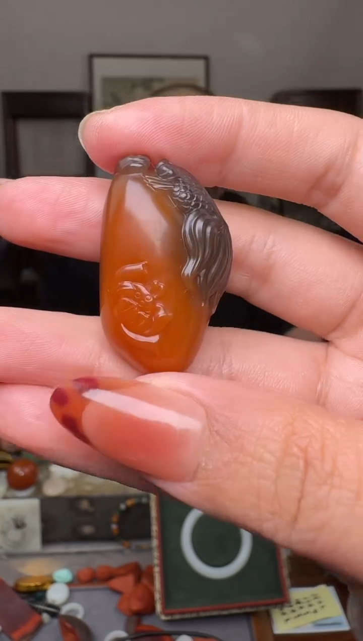 【闪购商品】南红玛瑙挂件未镶嵌5242