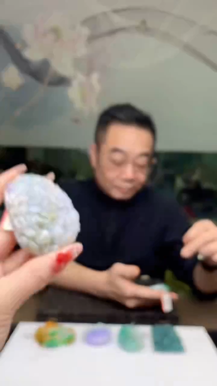 【闪购商品】定制翡翠未镶嵌1044ry-毛货挂件38