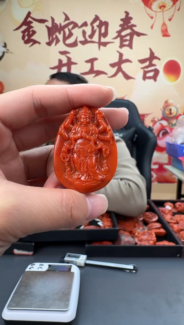 【闪购商品】南红玛瑙雕刻未镶嵌078ZB0209产品一个