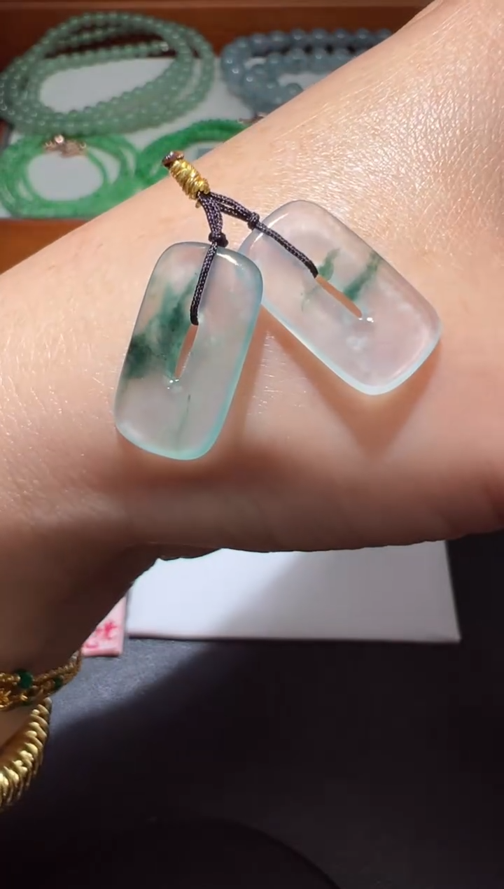 【闪购商品】定制翡翠未镶嵌19.2*10.5*2.0方扣