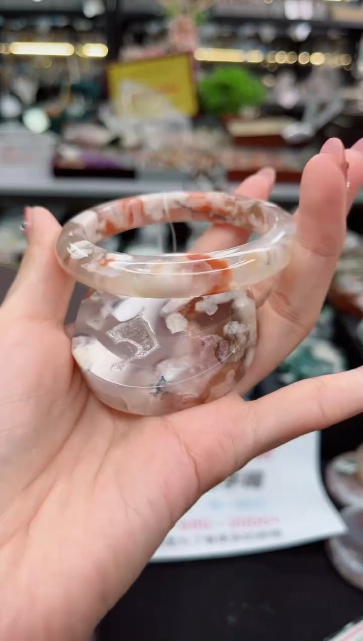 【闪购商品】石英质玉手镯未镶嵌54圈口（赠品镯心）6561563