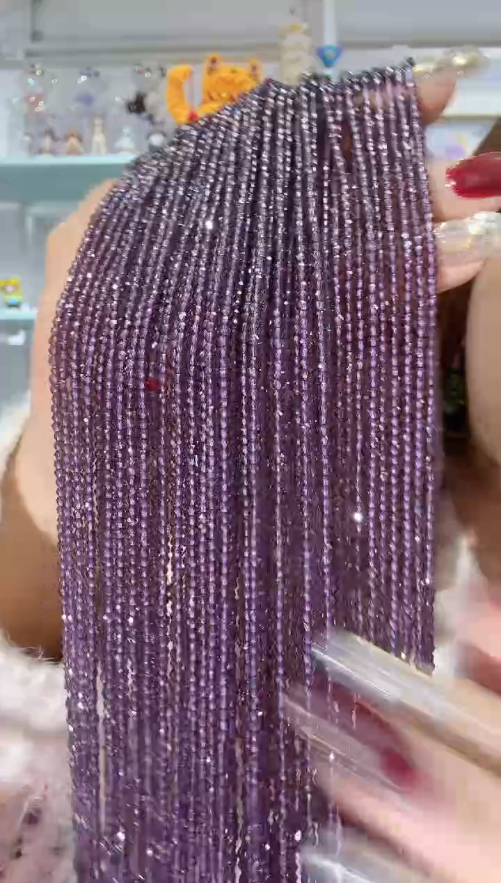 玻璃29111卡0.8水晶10条紫罗兰 