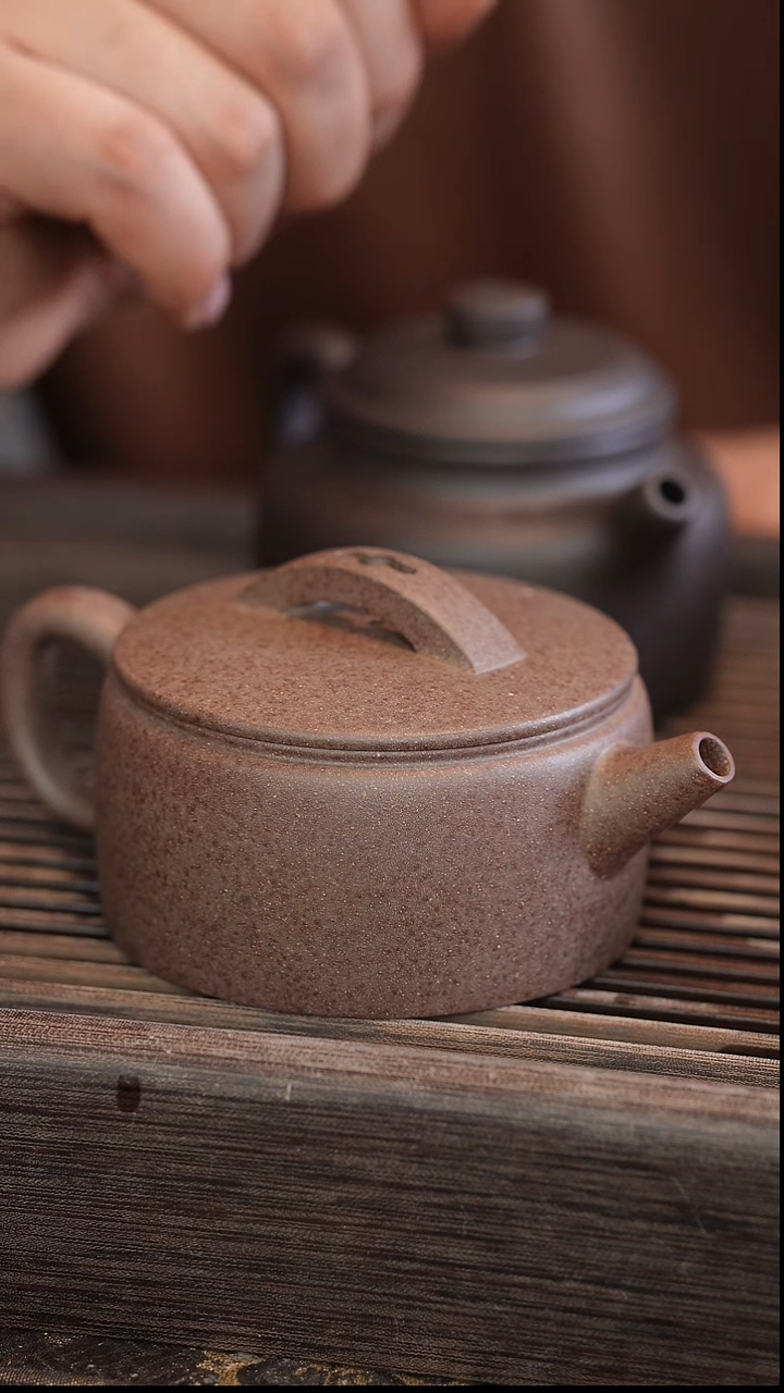 茶壶紫砂汉瓦 还原烧 半手工 220cc