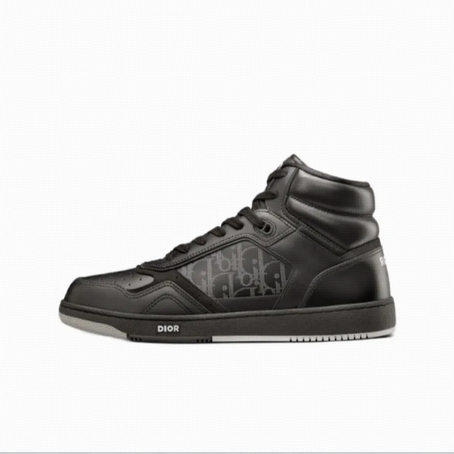 全新未使用 DIOR/迪奥 高帮运动时尚板鞋 黑色/44