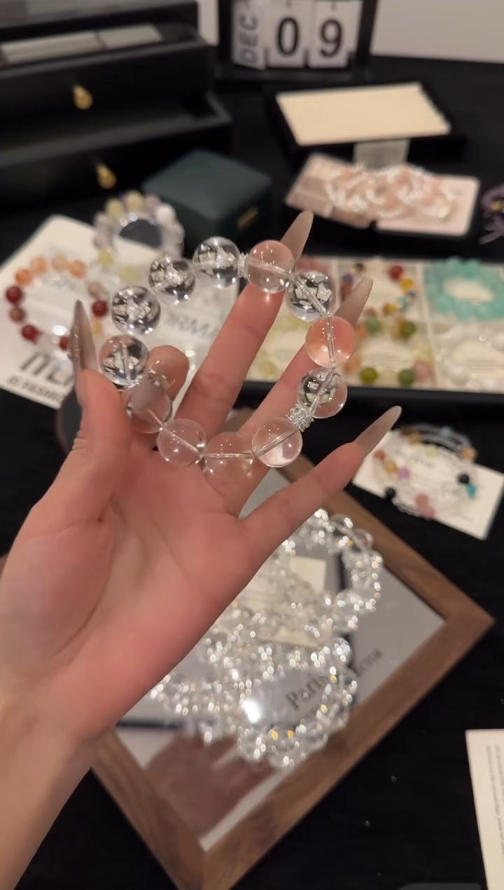 合金手链水晶白水晶x3486