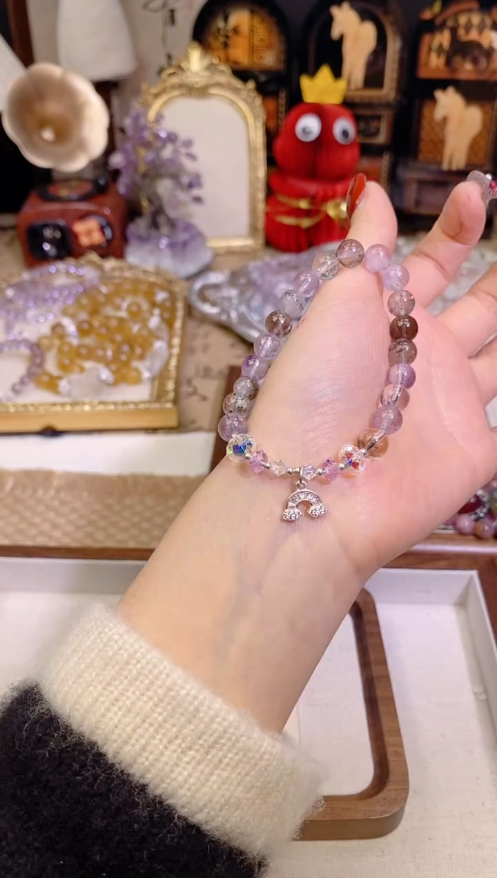 【闪购商品】水晶手链银S925镶嵌1331手串