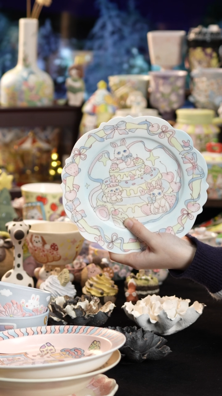 其他陶景德镇釉下彩手绘设计师款陶瓷