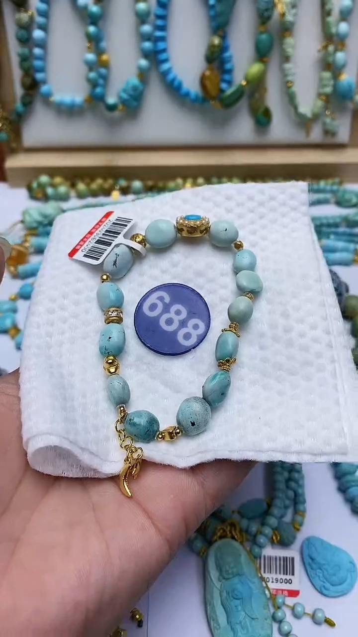 【闪购商品】绿松石手链银S925镶嵌688