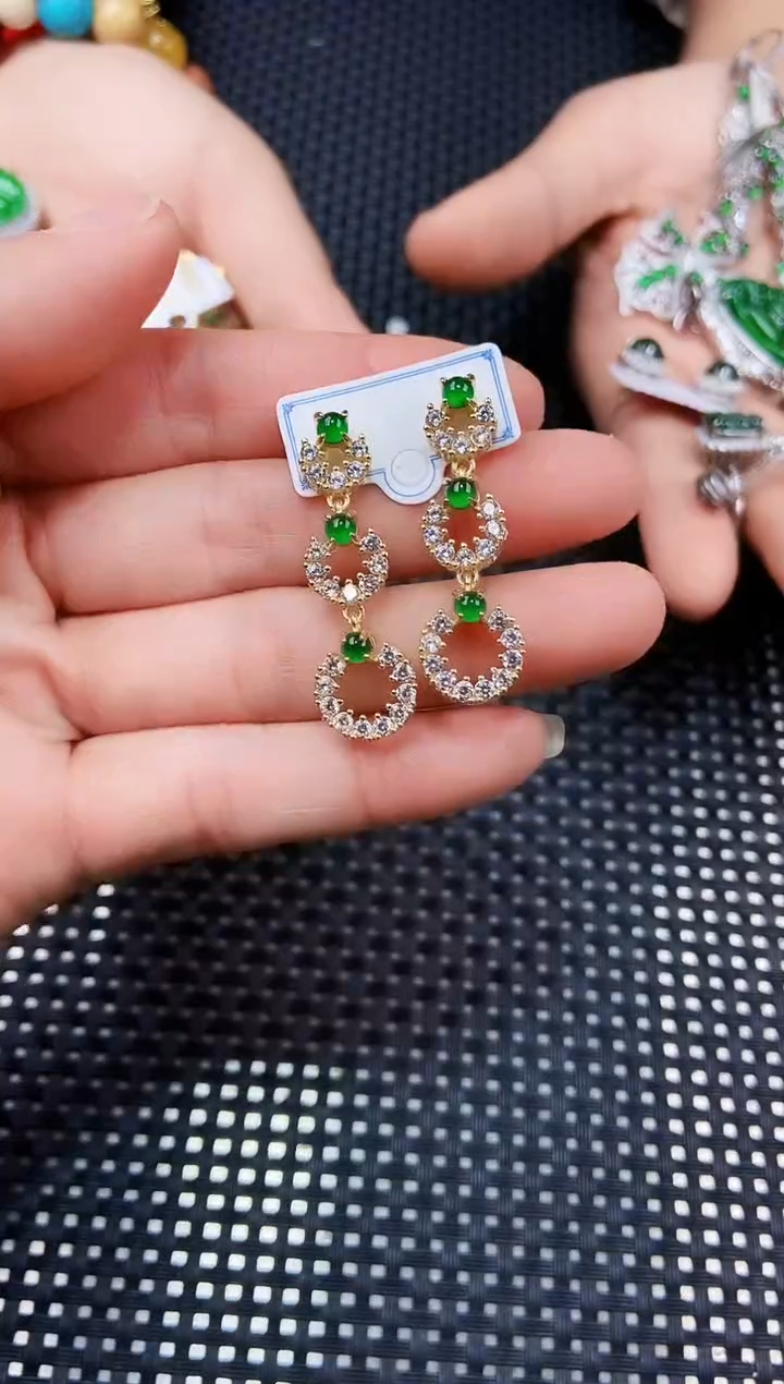 【闪购商品】翡翠耳饰未镶嵌111111111