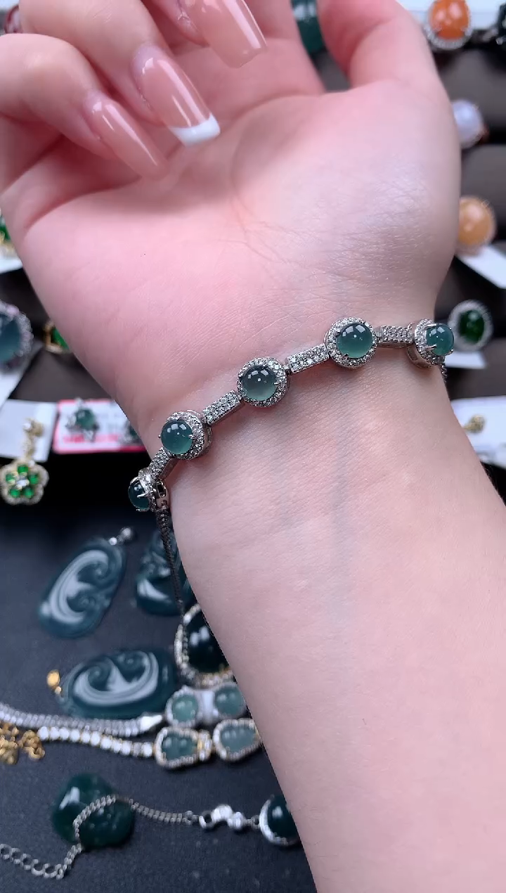 【闪购商品】翡翠戒指银S925镶嵌521421