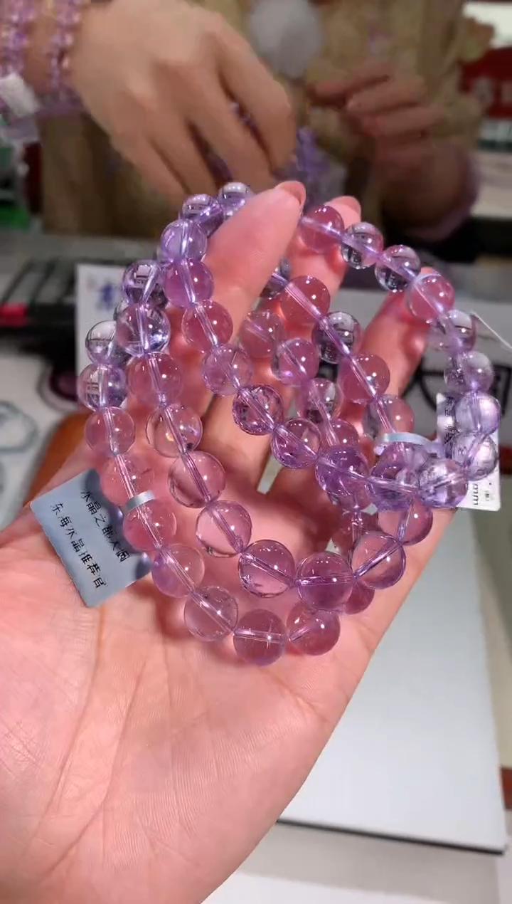 【闪购商品】水晶手链未镶嵌11mm左右薰衣草手链多样性发其一