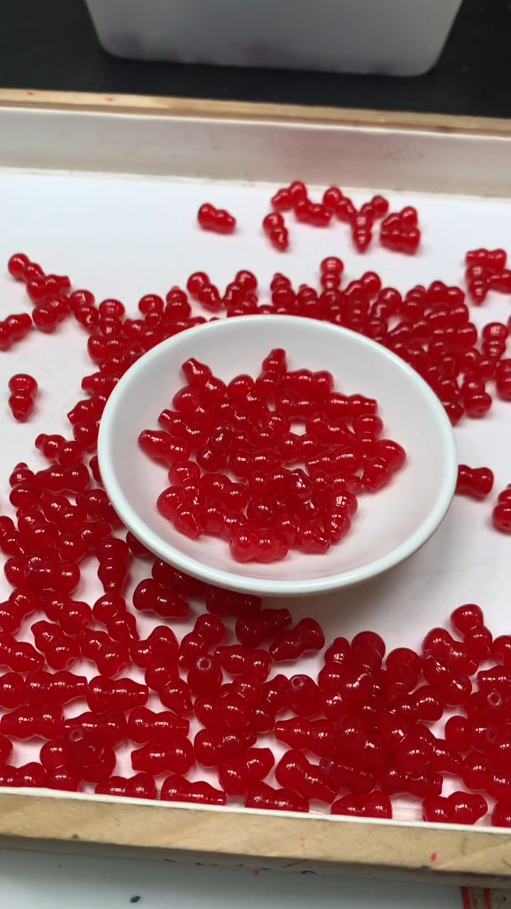 未镶嵌散珠玛瑙/玉髓E769 鸽血红 葫芦8*14mm6个5.8元