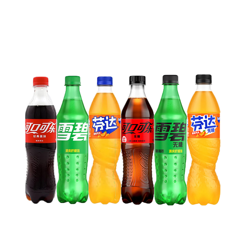 经典可口可乐/雪碧/芬达/无糖可乐碳酸饮料汽水共500ml×12瓶夏日