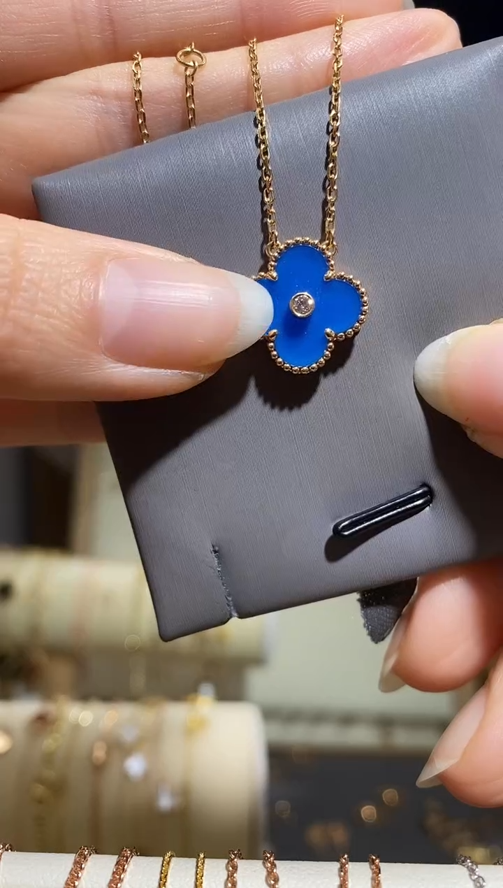 【闪购商品】钻石项链18K金镶嵌项链