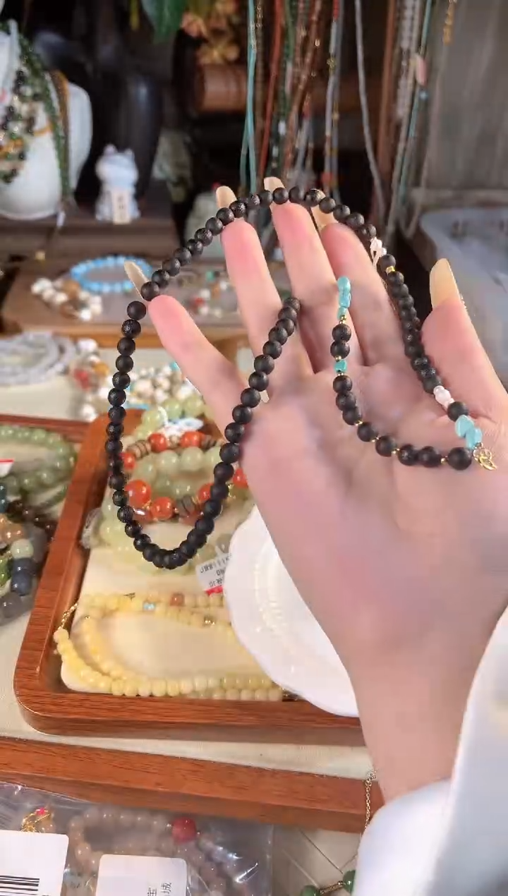 【闪购商品】绿松石项链银S925镶嵌多样性发货其一