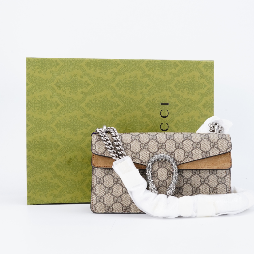 95新 GUCCI/古驰 【总仓一口价】新款酒神中号钻扣款包/BG22005642