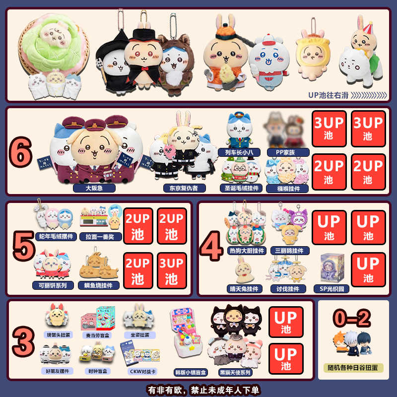 【拆蛋大玩家】UPUP数宝宝+毛绒摆件+挂件+扭蛋