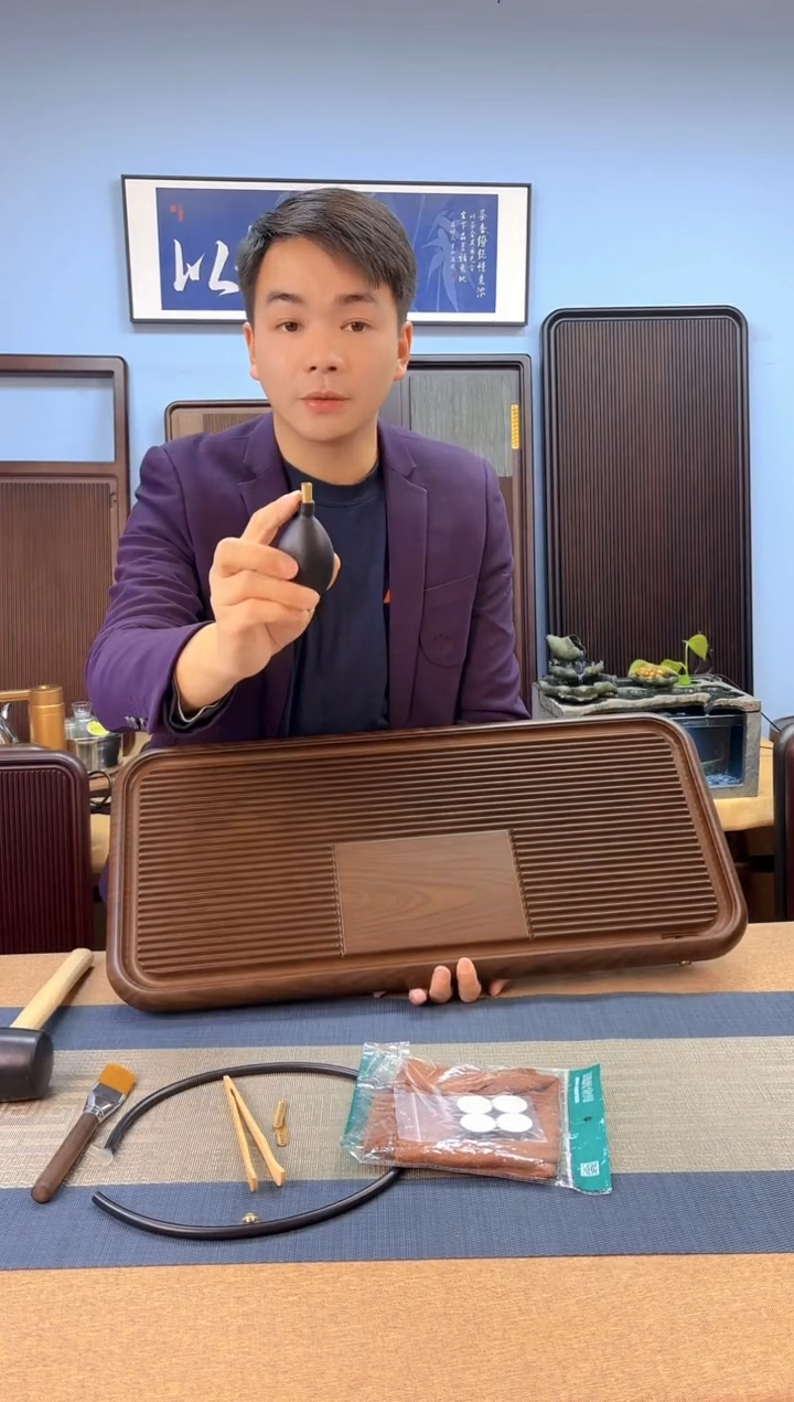 【闪购商品】凌龙黄色款式茶盘70*32*4