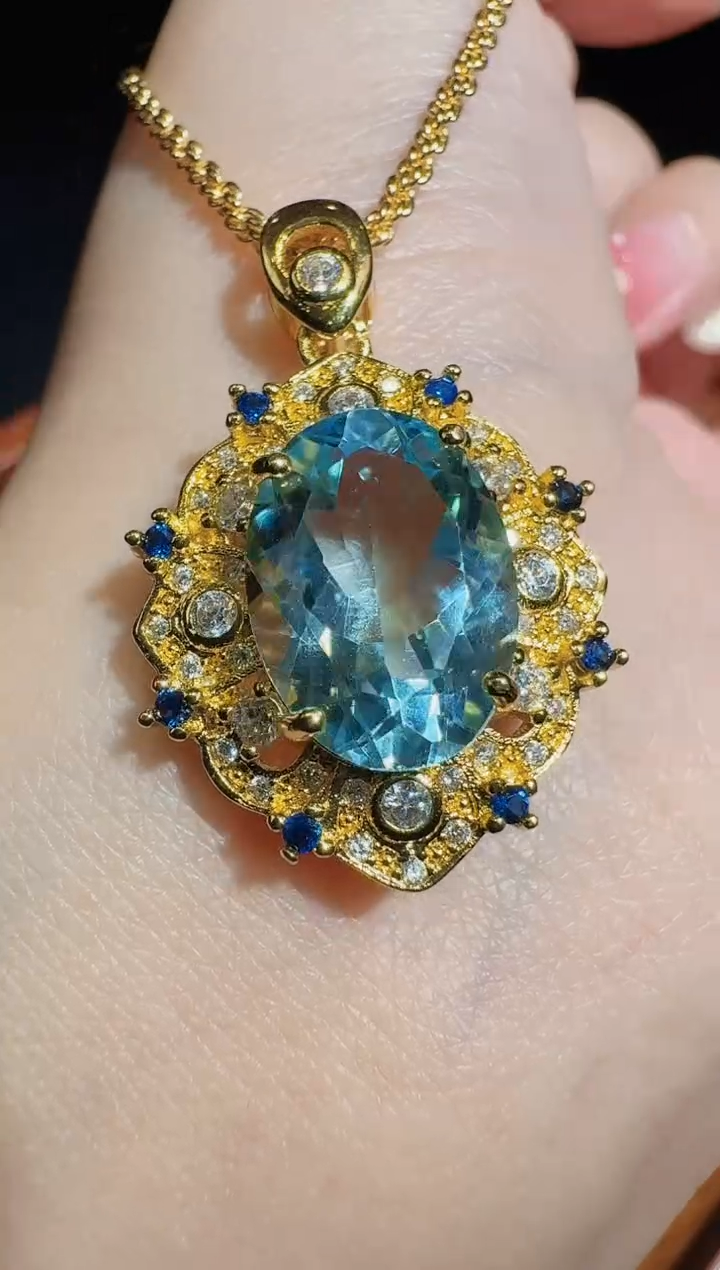 【闪购商品】托帕石吊坠(不含链)合金发一件