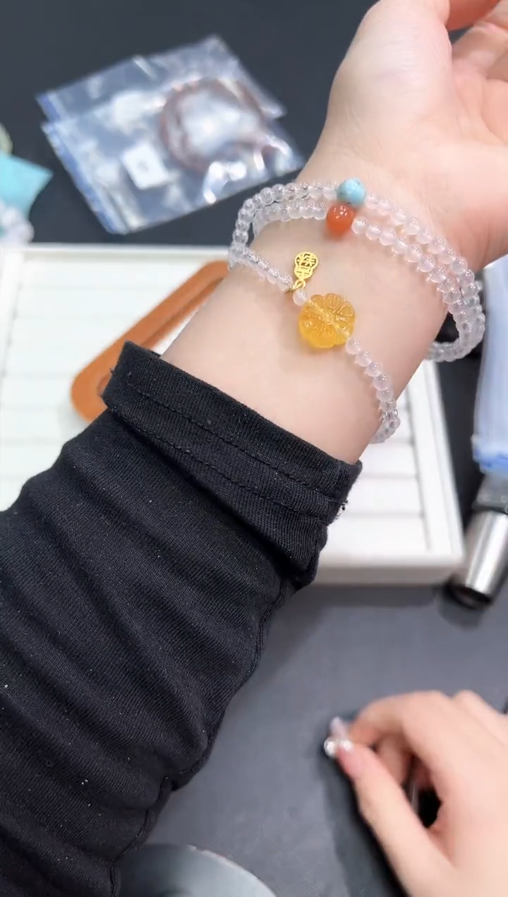 【闪购商品】水晶手串未镶嵌5d多样性发其一/1条默认微瑕