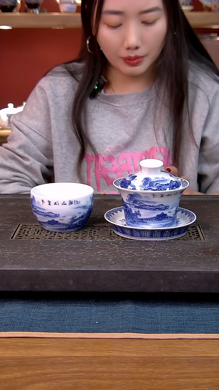 简装家用款2件套 白瓷陶瓷茶具