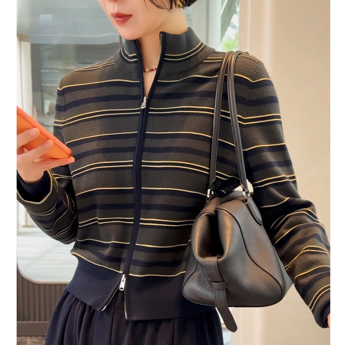 【冬姐自主品牌】VOR 【100%美丽诺羊毛】针织衫 X25300006