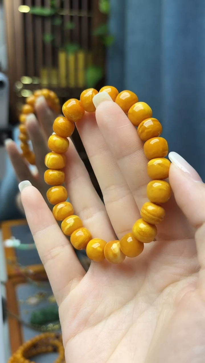 裸石蜜蜡未镶嵌蜜蜡老型手串SAF