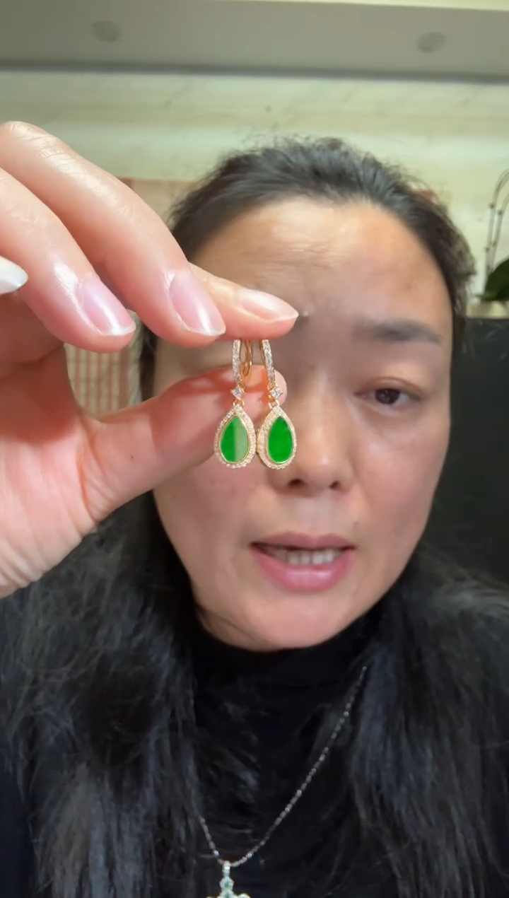 颈饰银S925镶嵌翡翠00006229