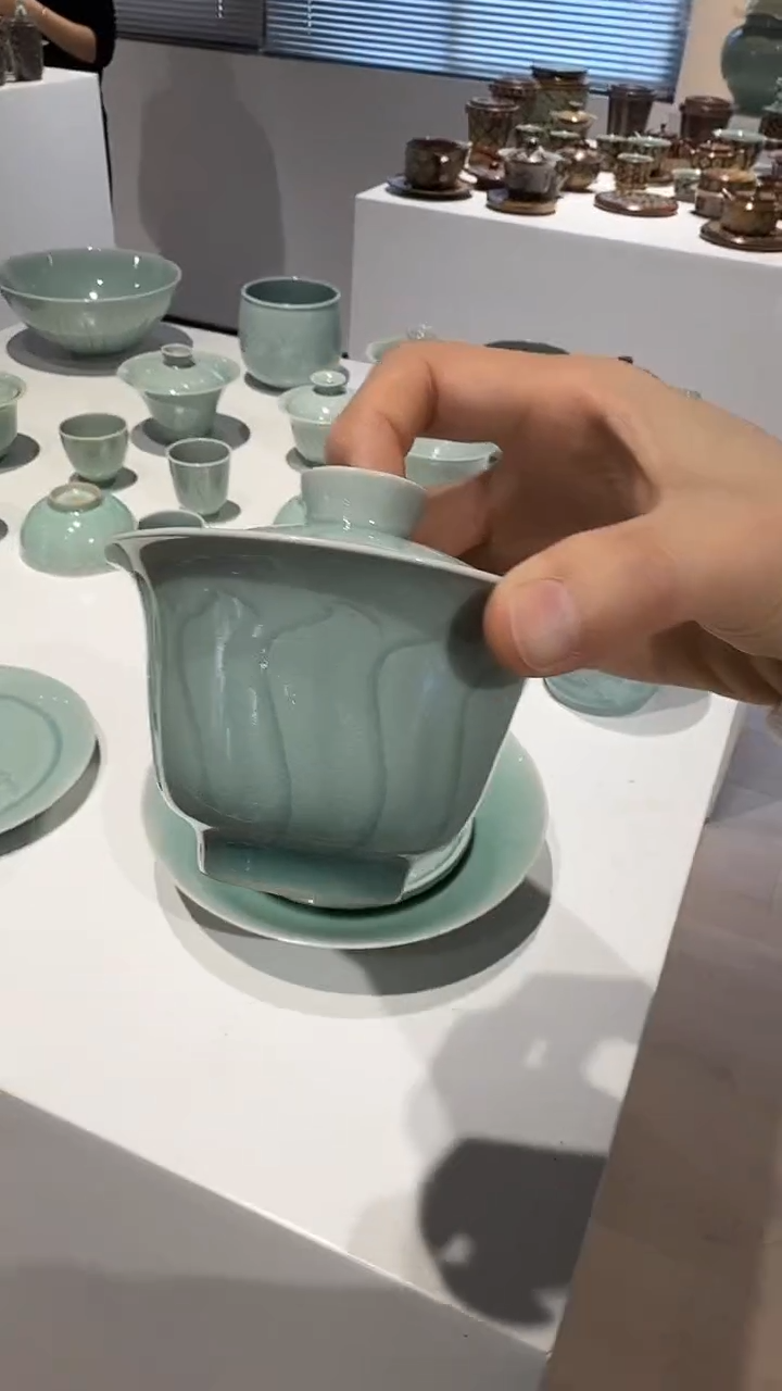 青瓷手工茶器包邮