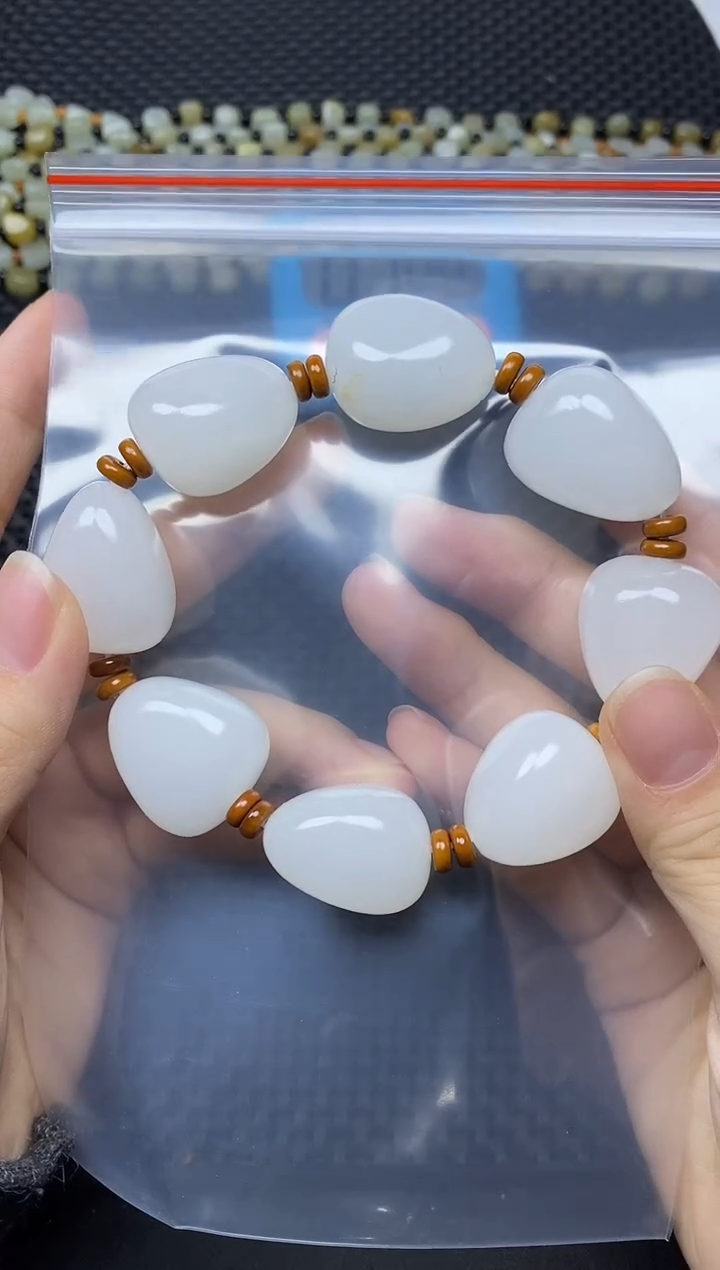 未镶嵌手链和田玉ঞ****࿐手串