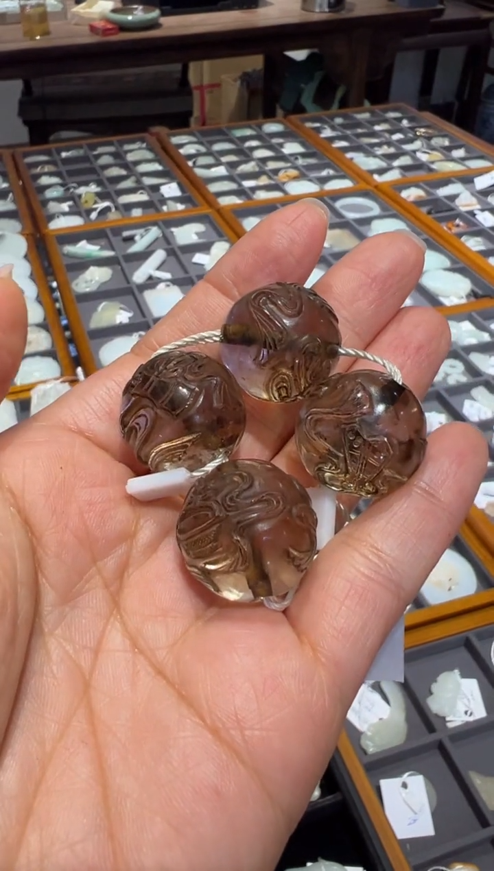 【闪购商品】天然水晶XHM-686   暗八仙珠