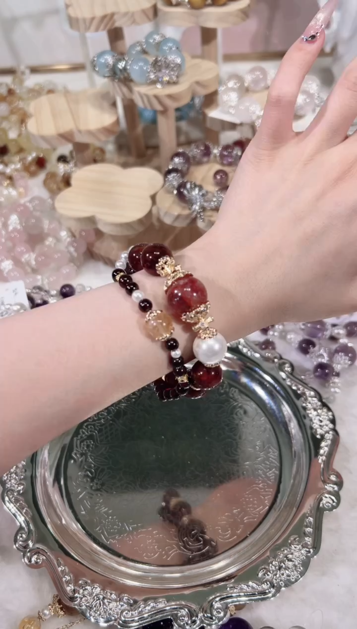 【闪购商品】水晶手链未镶嵌天然水晶默认微瑕 多样性发货发其一