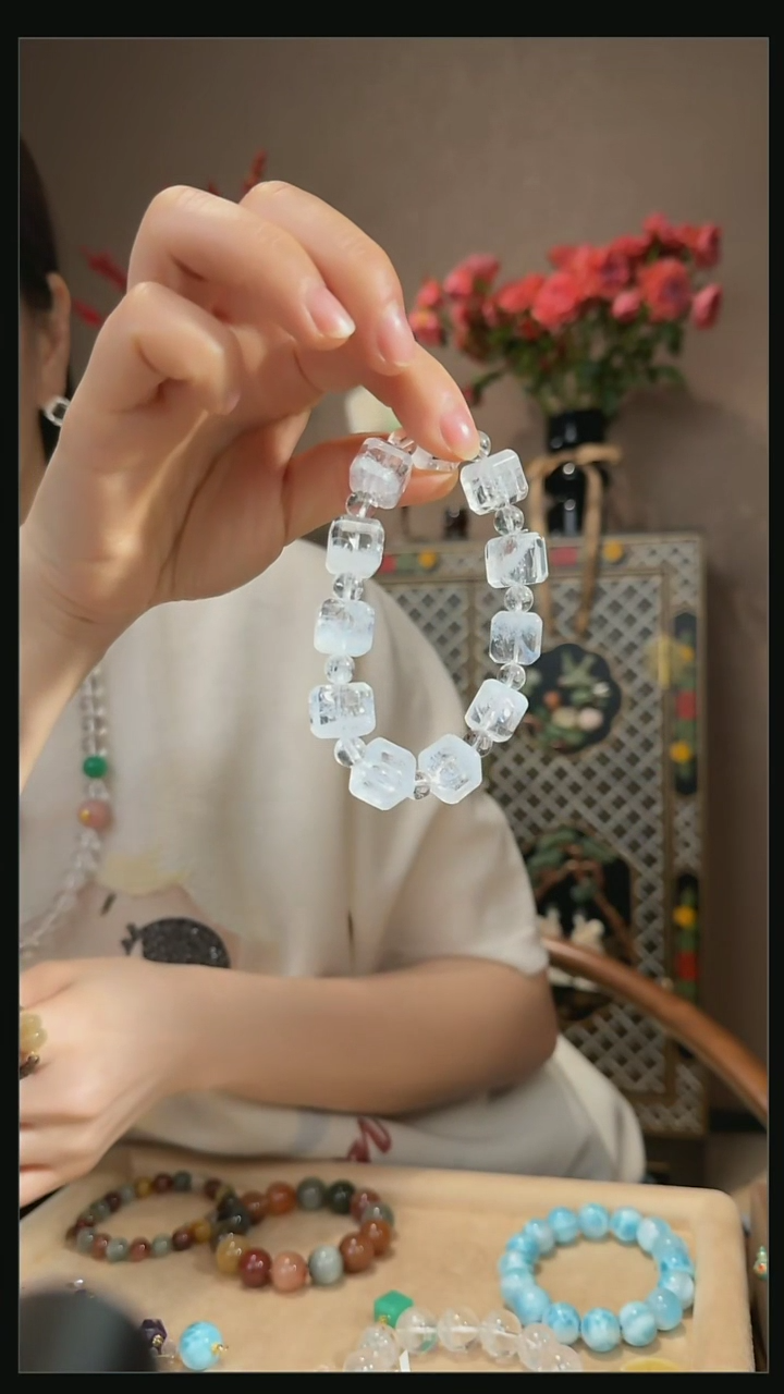 【闪购商品】水晶手串未镶嵌天然白幽灵手串