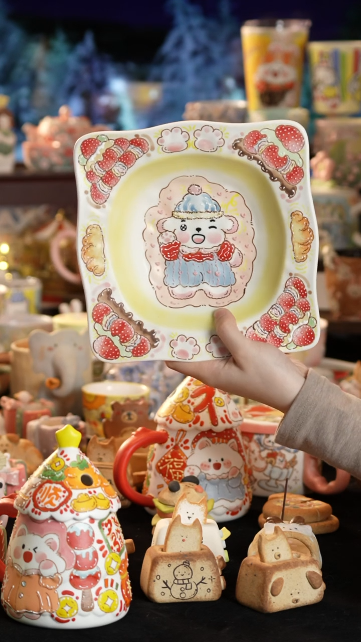 其他陶?****?景德镇釉下彩手绘设计师款陶瓷