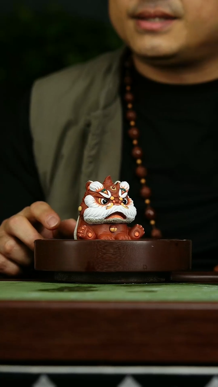 紫砂茶宠t36狮子茶宠