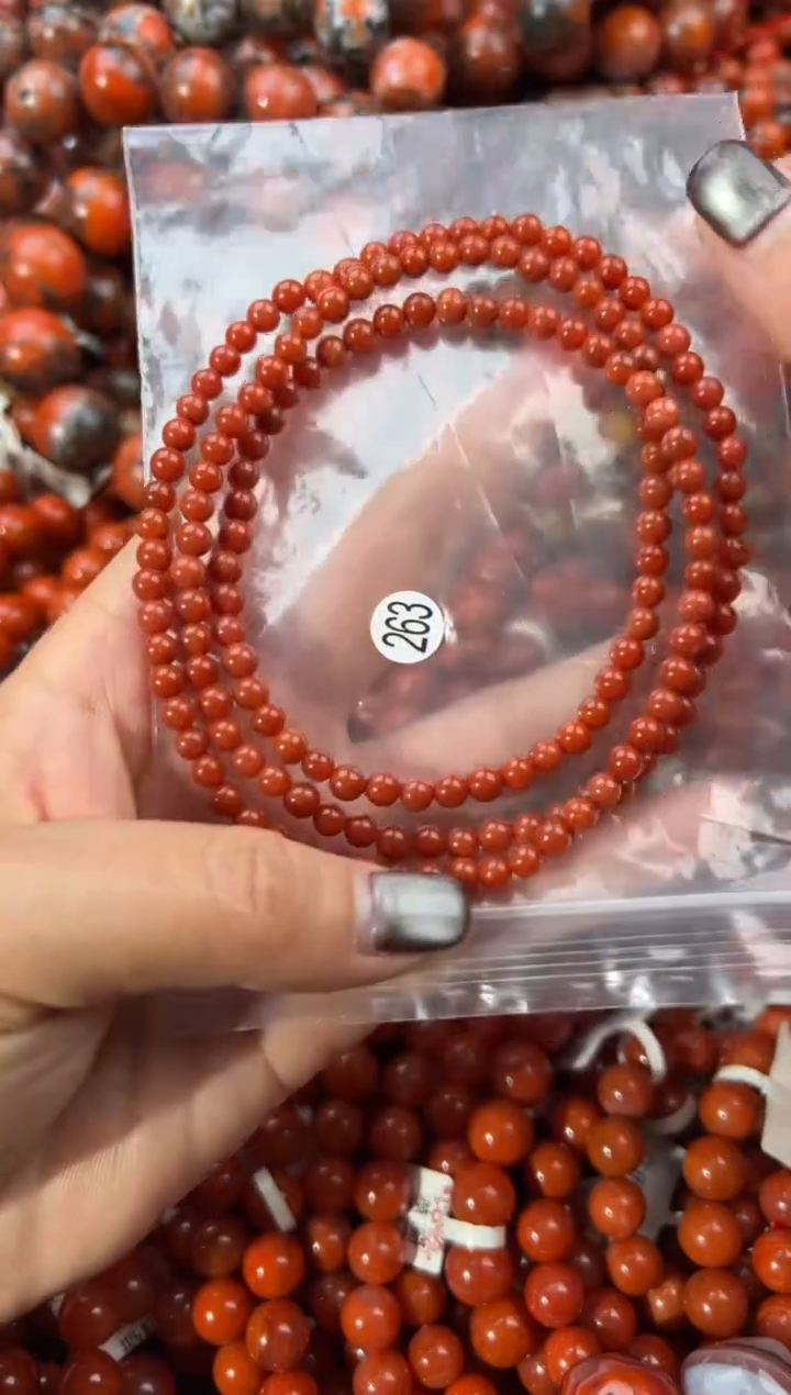 未镶嵌手串南红玛瑙4+