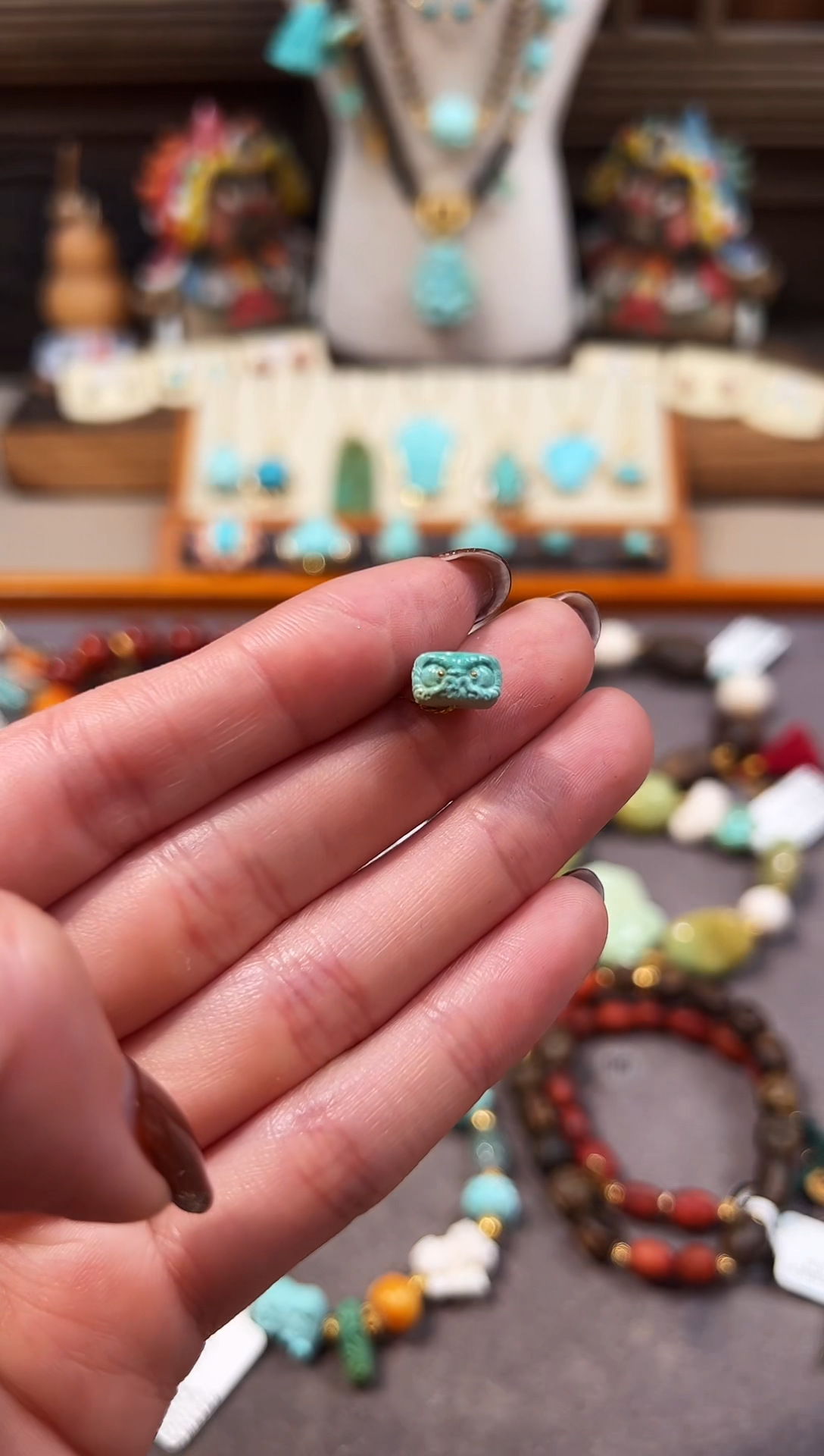 未镶嵌绿松石配饰醒狮