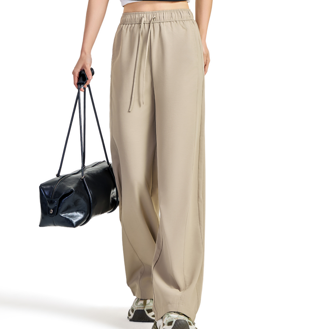 8607  女士直筒奶肤裤