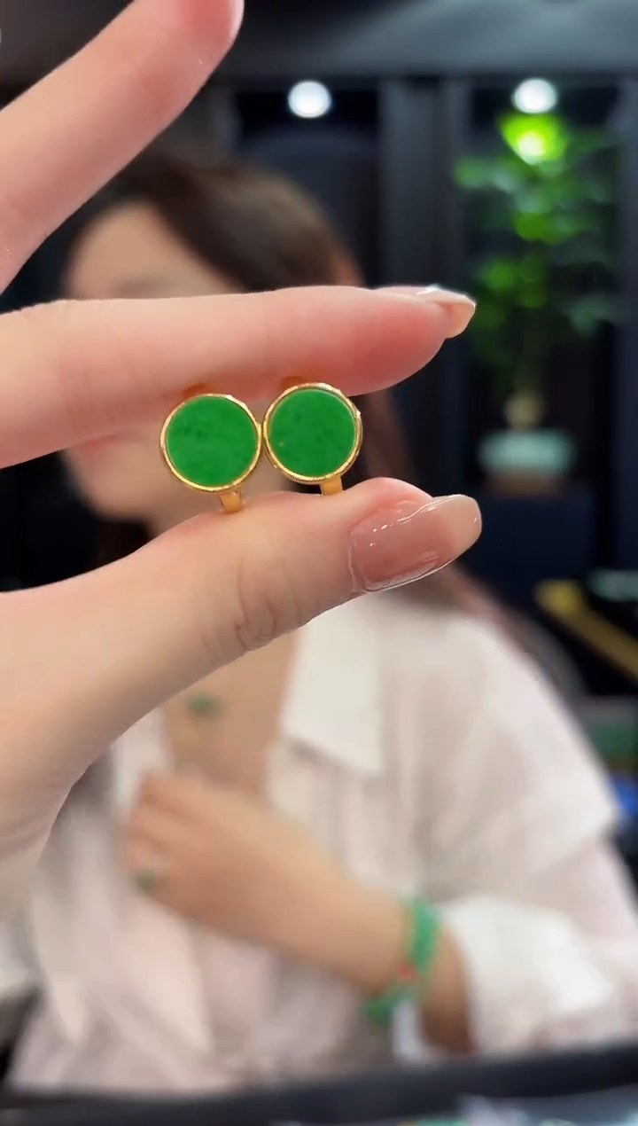 未镶嵌翡翠耳饰缅甸A货/多样性发货/一件