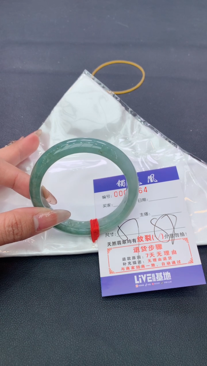 【闪购商品】翡翠手镯未镶嵌天然A货翡翠手镯-221